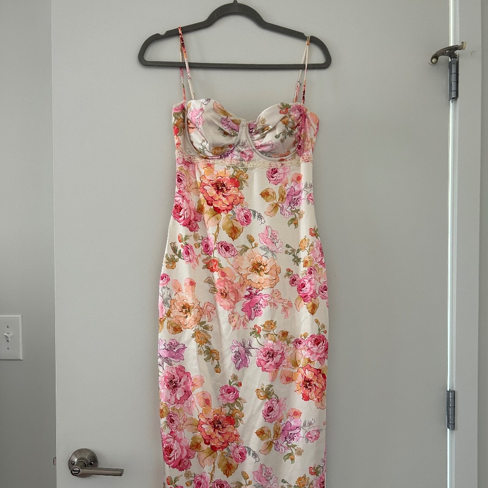 House of CB floral maxi dress